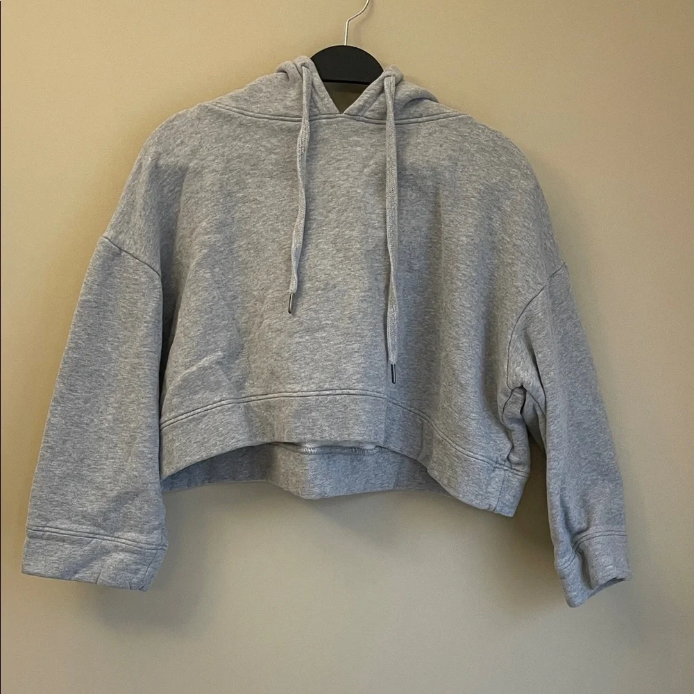 Oak & Fort Women's Cropped Cotton Hoodie Size S - Picture 1 of 6